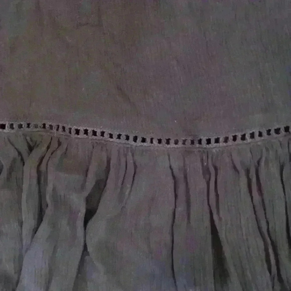 American Eagle Flowy Black Tank Lace Up Spaghetti Straps NWOT Size Small - Picture 6 of 8